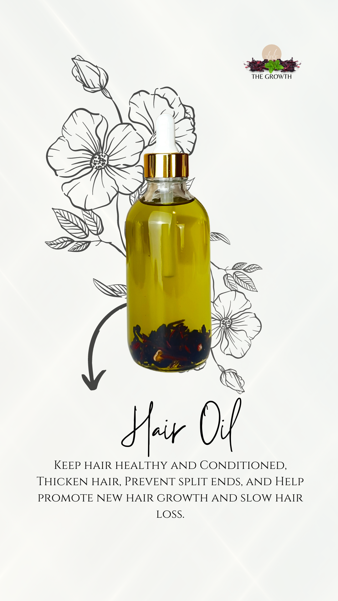 The Growth Hair Oil _ For Oily Hair & Scalp